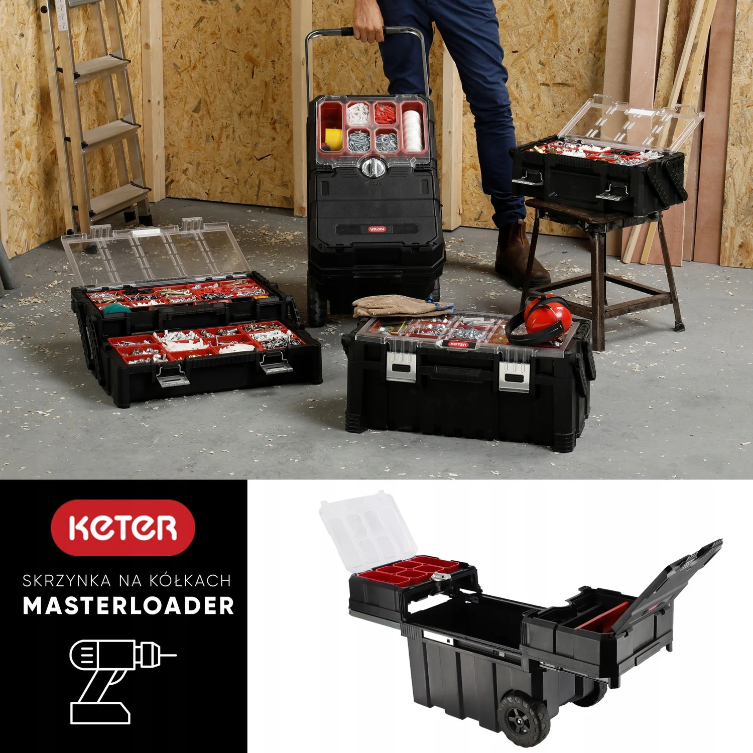 Ящик для інструментів Keter Master Loader 65,3 л пластик 616x378x415 мм