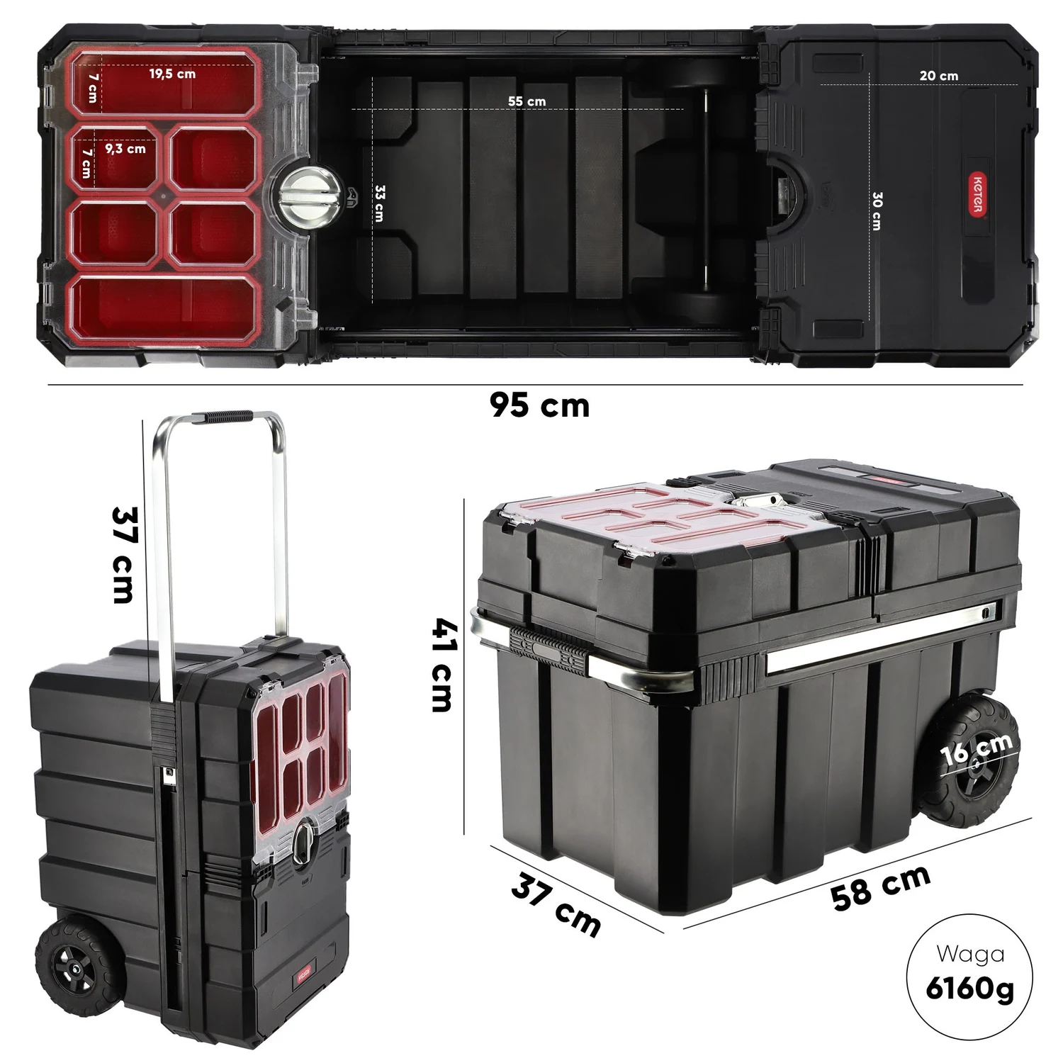 Ящик для інструментів Keter Master Loader 65,3 л пластик 616x378x415 мм