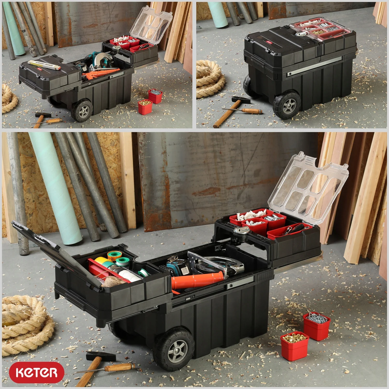 Ящик для інструментів Keter Master Loader 65,3 л пластик 616x378x415 мм