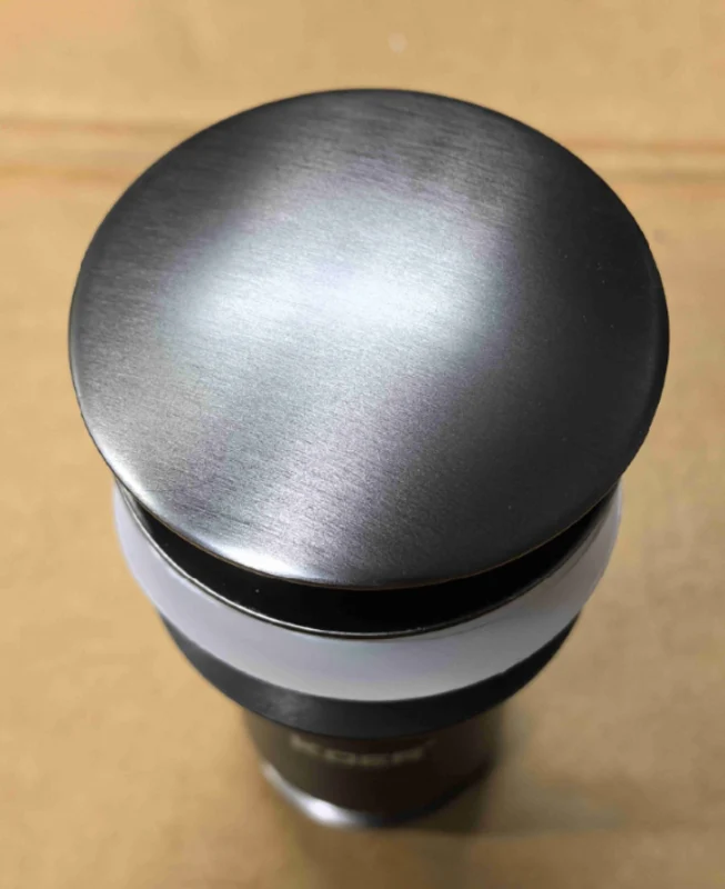 Донний клапан автоматичний CLICK-CLACK 1 1/4" графіт металевий для раковини