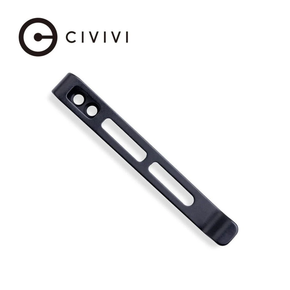 Кліпса кишенькова Civivi CA-06A-V1 нержавіюча сталь 50х6,8 мм чорна