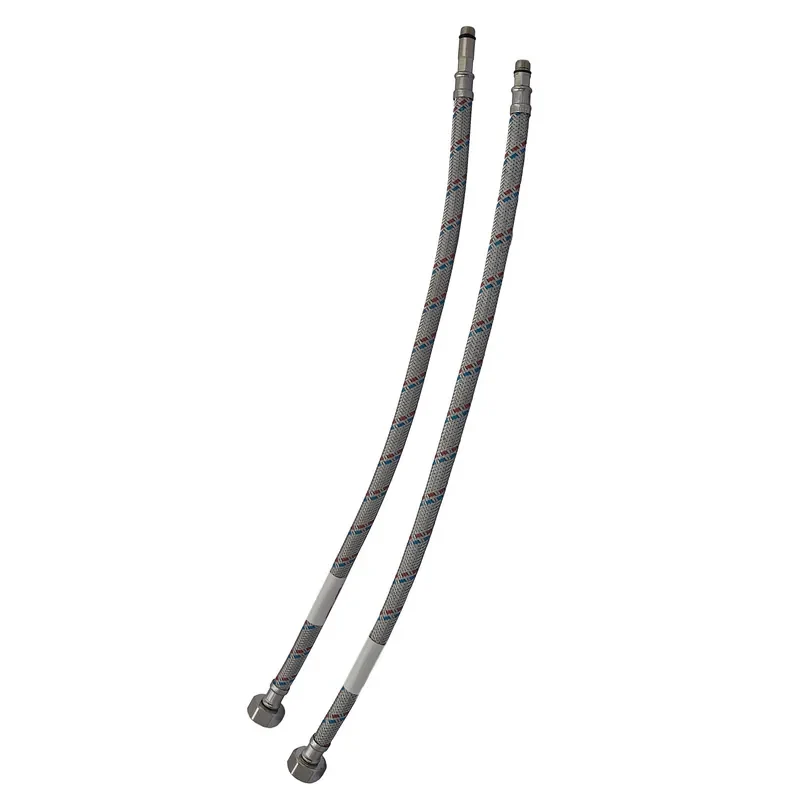 Гнучкі шланги для змішувача 1/2'' M10 гумові 60 см 2 шт ZX1574