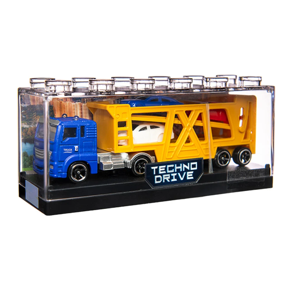 Колекційна автомодель Автоперевізник 1:64 пластиковий різнобарвний бокс