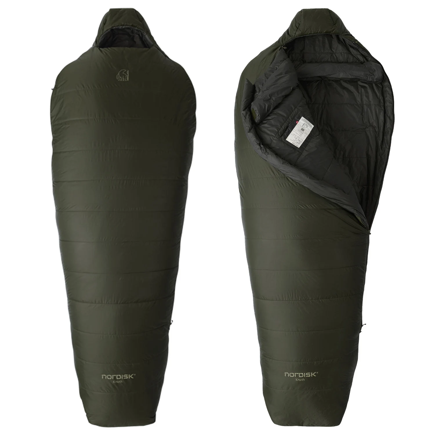 Спальний мішок Nordisk Knuth 0°C L Wide 220х100 см Нейлон 20D Зелений