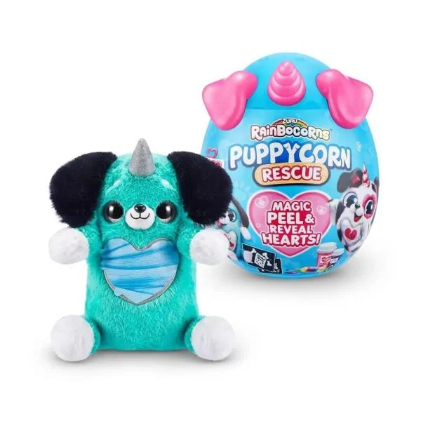 М'яка іграшка-сюрприз Rainbocorns Puppycorn Rescue 30 см плюшевий різнобарвний