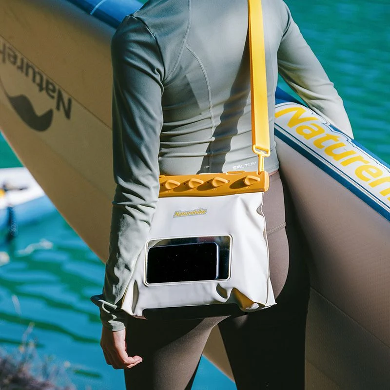 Водонепроникна сумка Naturehike CNK2300BS016 2,6 л ПВХ жовта 18,4х8х17 см