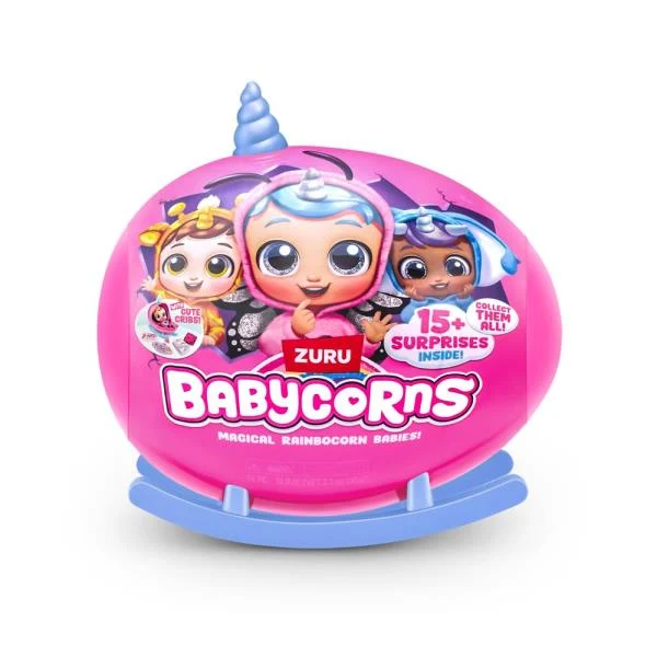 Лялька-сюрприз Babycorns 3 роки люлька-гойдалка 1 шт Пластикова Рожевий