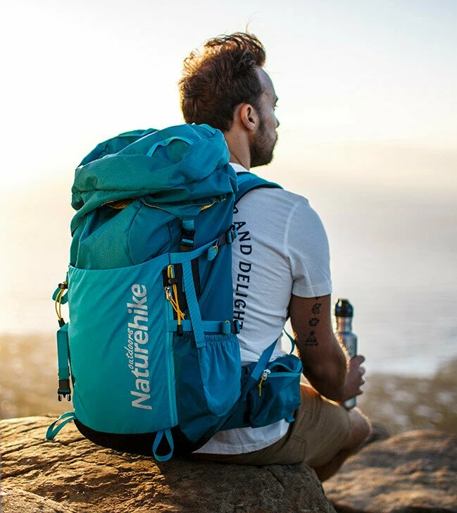 Рюкзак туристичний Naturehike NH18Y045-Q 45 л нейлон блакитний