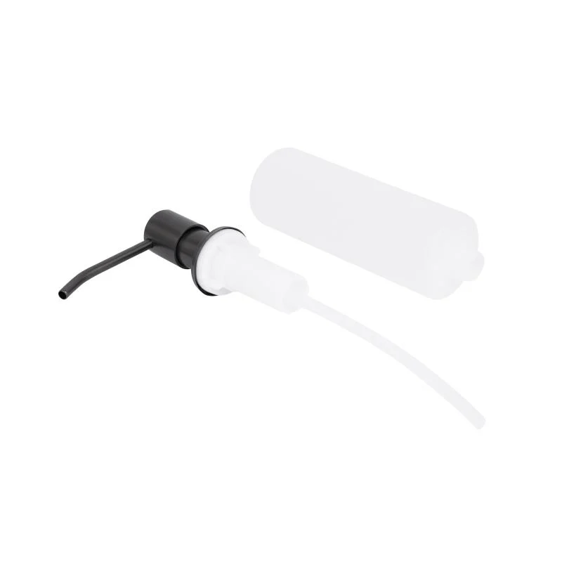 Дозатор для миючого засобу круглий Acsis LA30 Brushed Black PVD чорний