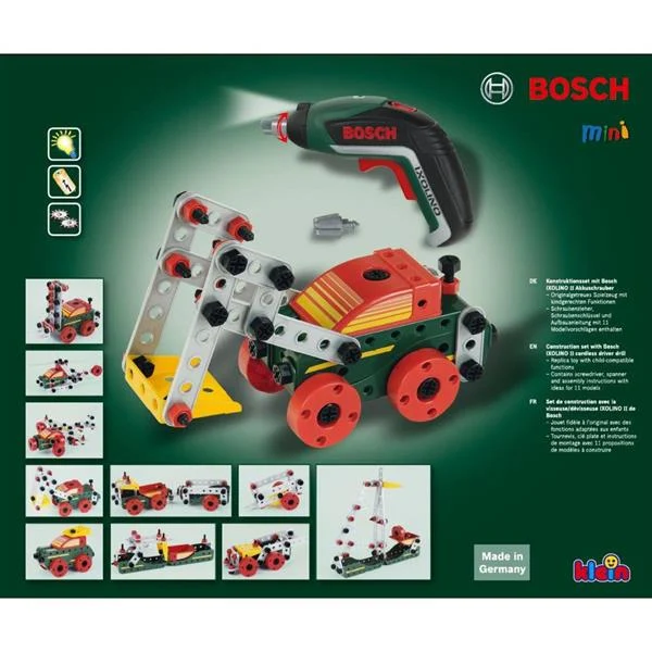 Конструктор Klein Bosch Ixolino II 110 предметів з акумуляторною викруткою пластик різнобарвний