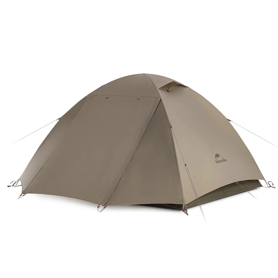 Палатка двухместная Naturehike Greek Style CNK2300ZP024 трёхсезонная купольная 210x230x115 см полиэстер светло-кофейный