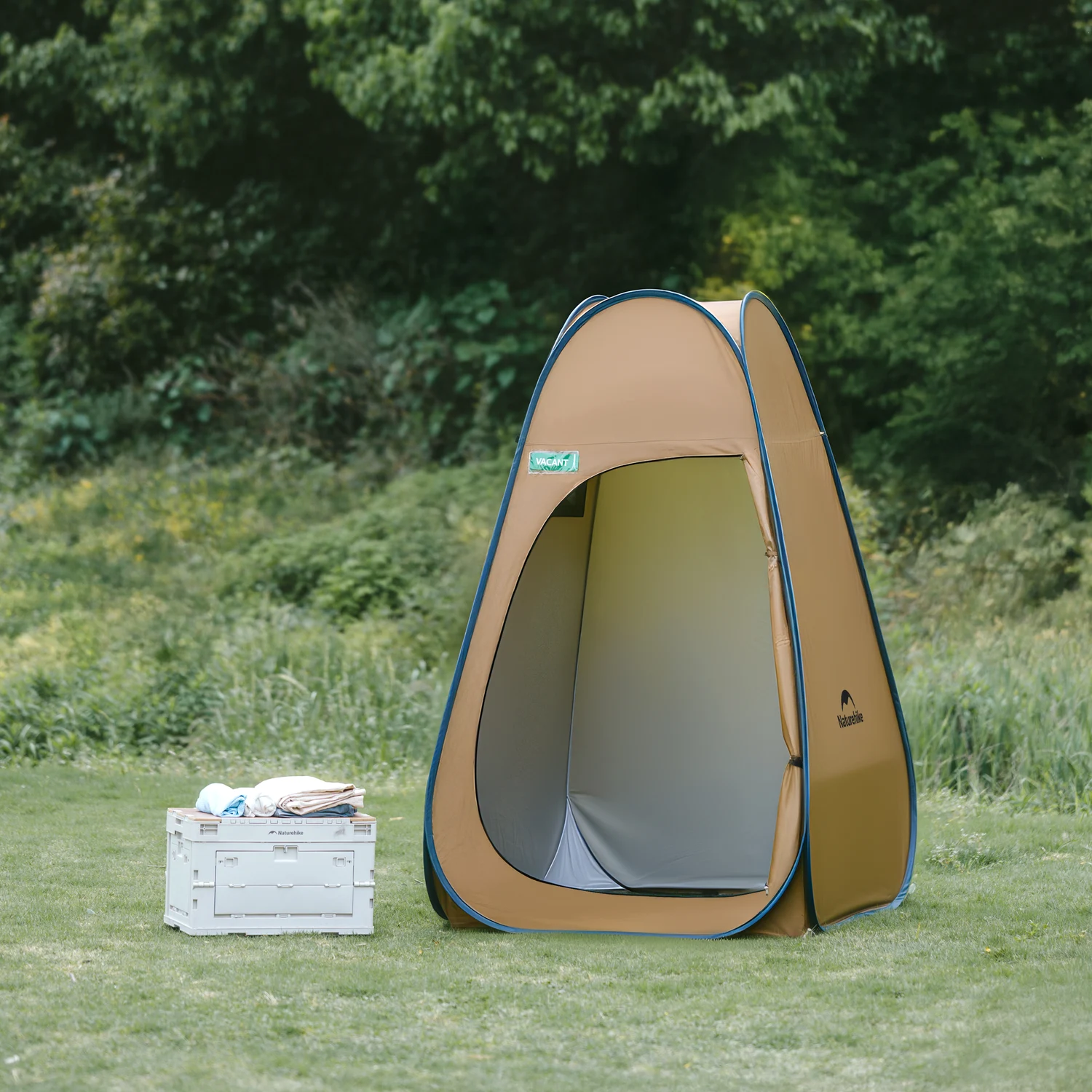 Душовий намет Naturehike NH17Z002-P 115x115x190 см 210D Оксфорд коричневий