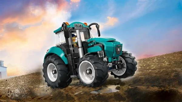 Конструктор LEGO Трактор 60498 204 деталі пластик синьо-зелений