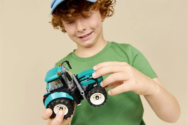Конструктор LEGO Трактор 60498 204 деталі пластик синьо-зелений