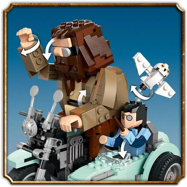 Конструктор LEGO Harry Potter Поїздка Геґріда й Гаррі 617 деталей Пластик Різнобарвний