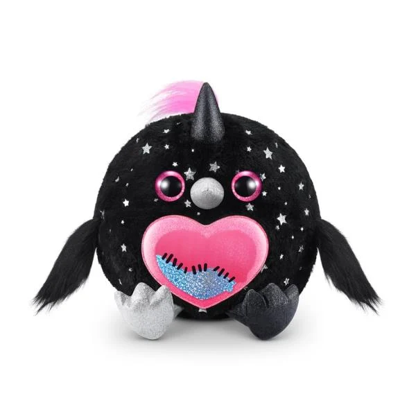 М'яка іграшка-сюрприз Rainbocorns Monstercorn Raven Плюш Чорний Середній до 50 см