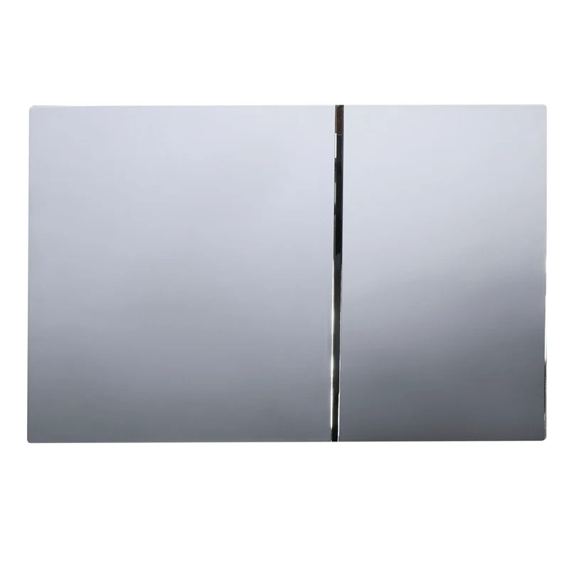 Панель змиву Koer KT-0610-01 240x160x32 мм пластикова хромова квадратна