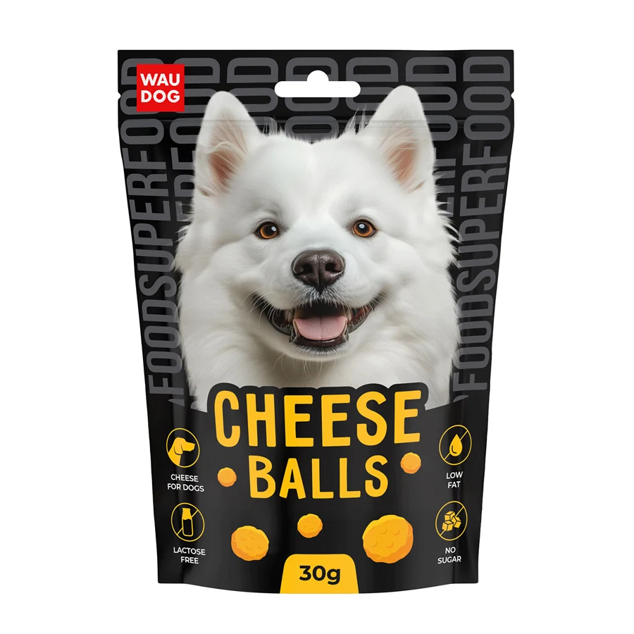 Ласощі для собак WAUDOG Treats Хрусткі сирні кульки 30 г Безлактозний сир