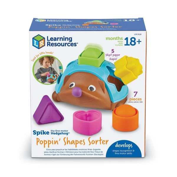 Сортер Learning Resources Їжачок 2-в-1 з 5 фігурами силіконовий різнобарвний