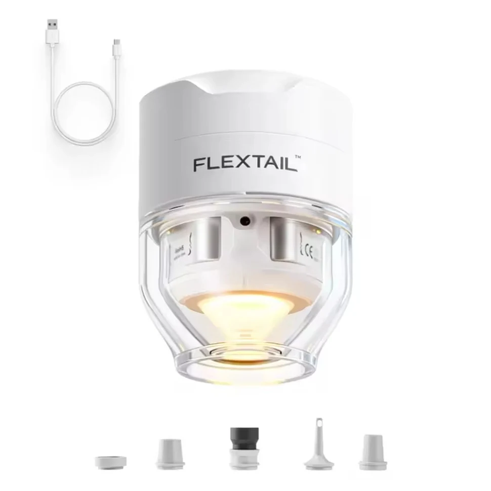 Насос-лампа кемпинговый Flextail Tiny Pump 3X 44х44х59 мм белый 67 г