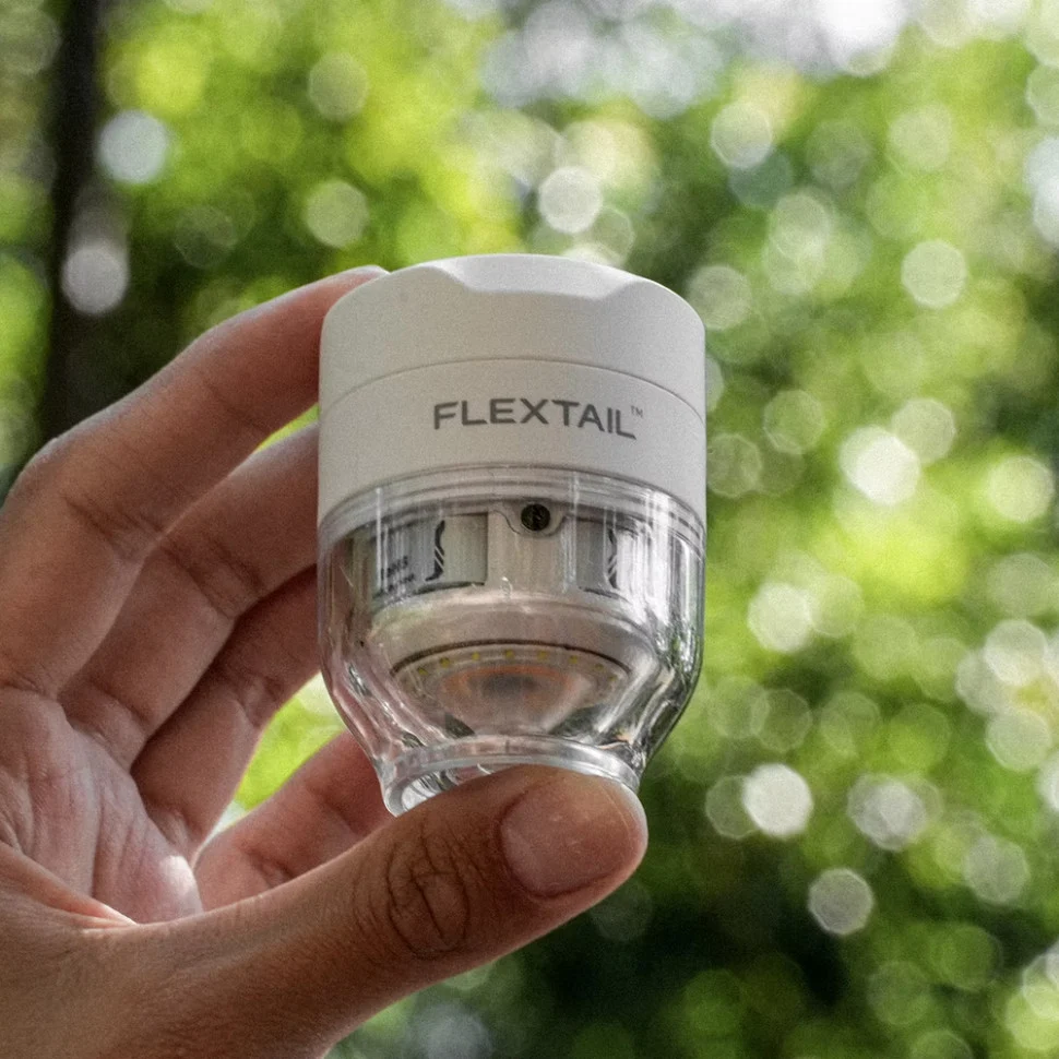 Насос-ліхтар кемпінговий Flextail Tiny Pump 3X 44х44х59 мм білий 67 г