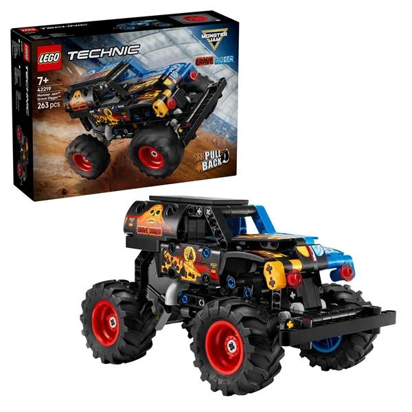 Конструктор LEGO Technic Monster Jam Grave Digger Вогонь і лід 263 деталі Пластик Різнобарвний