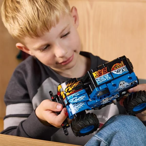 Конструктор LEGO Technic Monster Jam Grave Digger Вогонь і лід 263 деталі Пластик Різнобарвний