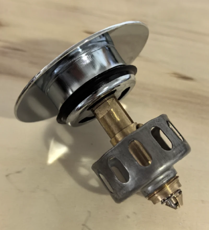 Донний клапан Zerix BV-10 автоматичний Click-Clack 1 1/4" хром метал