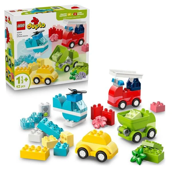 Конструктор LEGO DUPLO Творчі транспортні засоби 42 деталі пластик різнобарвний