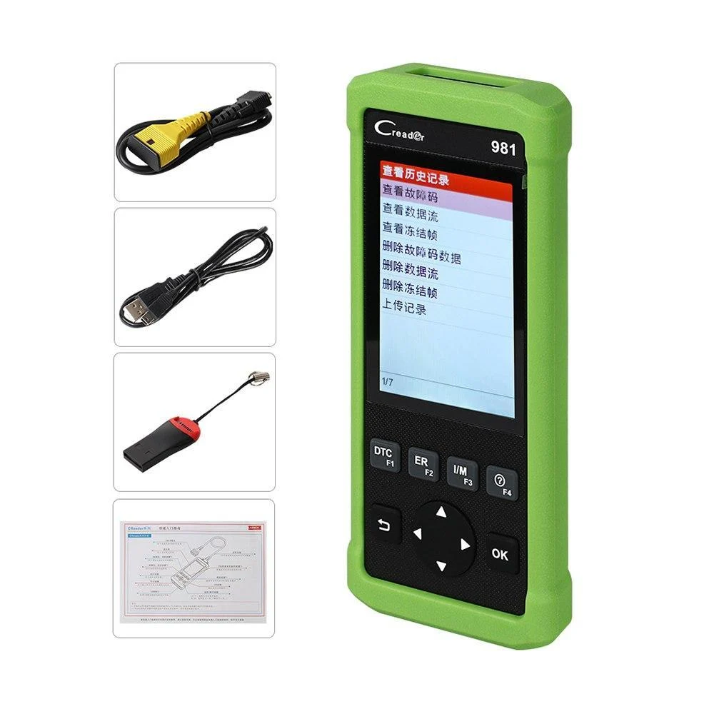 Авто-сканер LAUNCH Creader-981 OBDII 4-дюймовий кольоровий TFT 86х195х32 мм