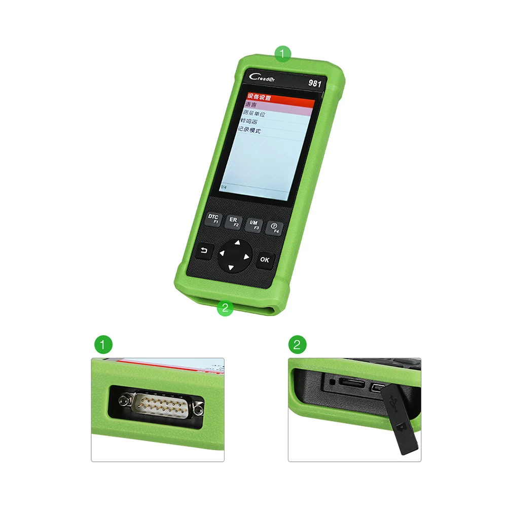 Авто-сканер LAUNCH Creader-981 OBDII 4-дюймовий кольоровий TFT 86х195х32 мм