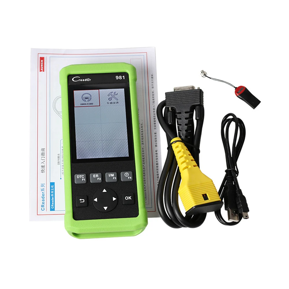 Авто-сканер LAUNCH Creader-981 OBDII 4-дюймовий кольоровий TFT 86х195х32 мм