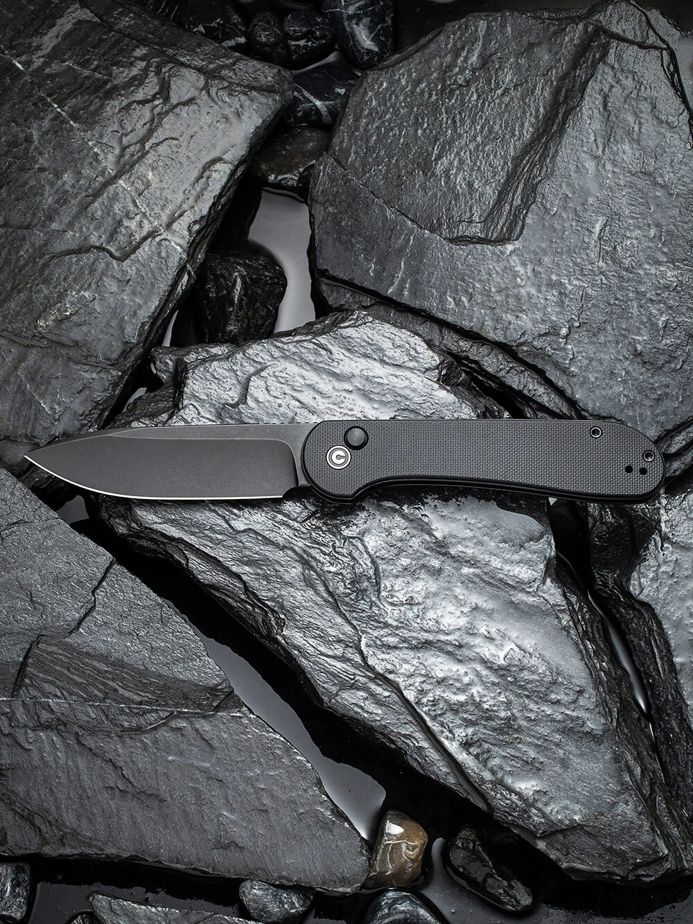 Складаний ніж Civivi Elementum Pocket 8,9 см 14C28N G10 чорний