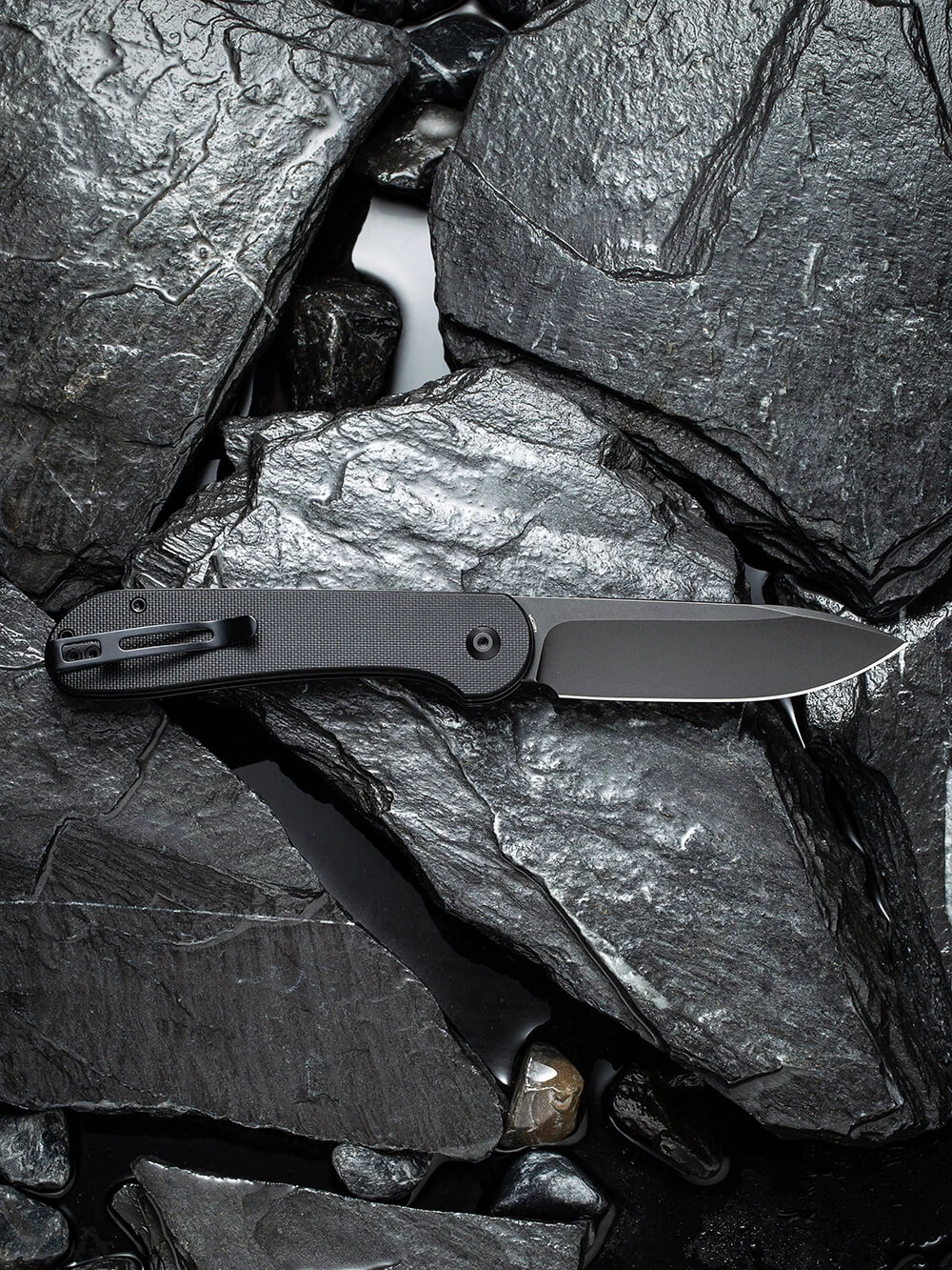 Складаний ніж Civivi Elementum Pocket 8,9 см 14C28N G10 чорний