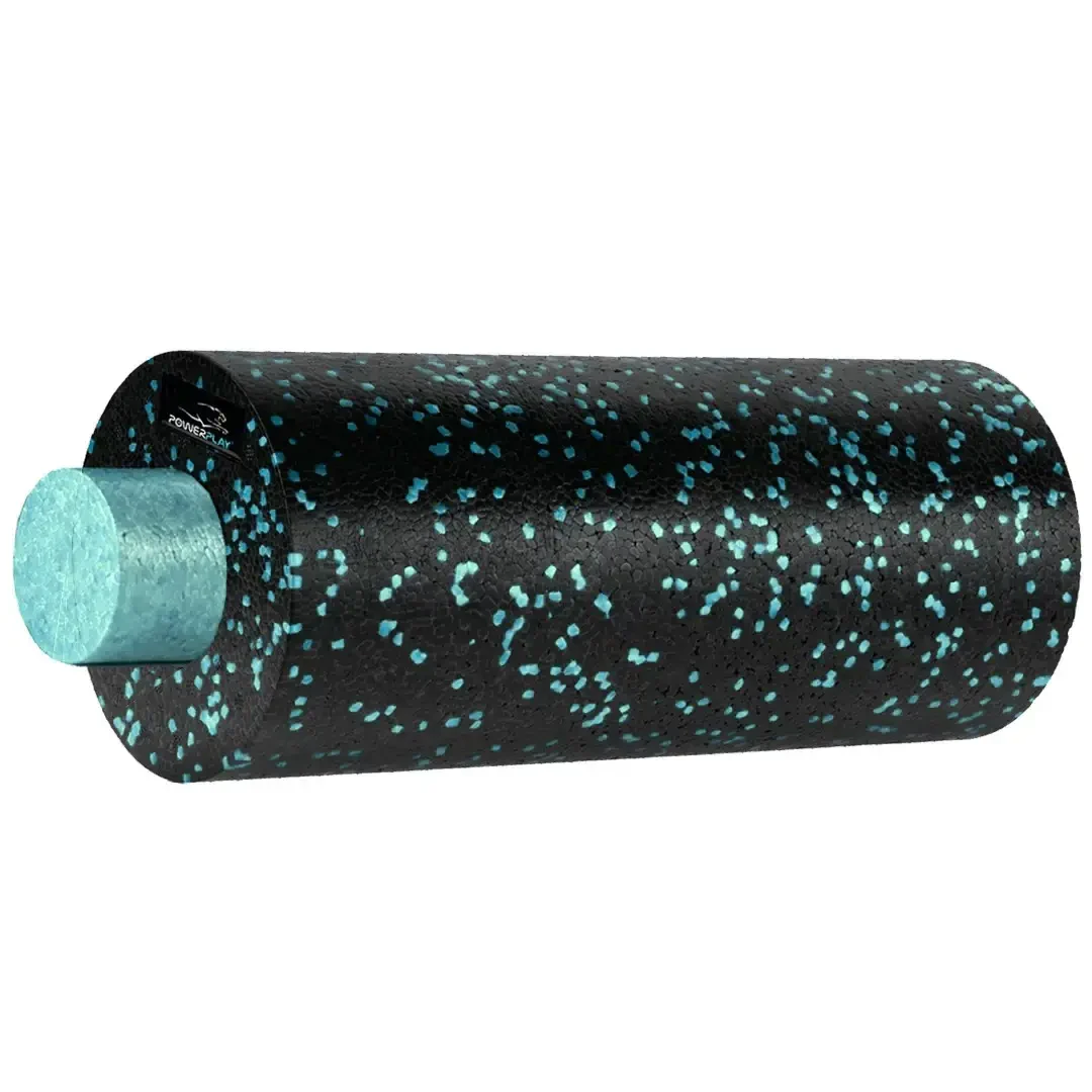 Масажний набір 4в1 PowerPlay PP_4015 EPP Foam Roller Set 33х14 см Чорно-бірюзовий