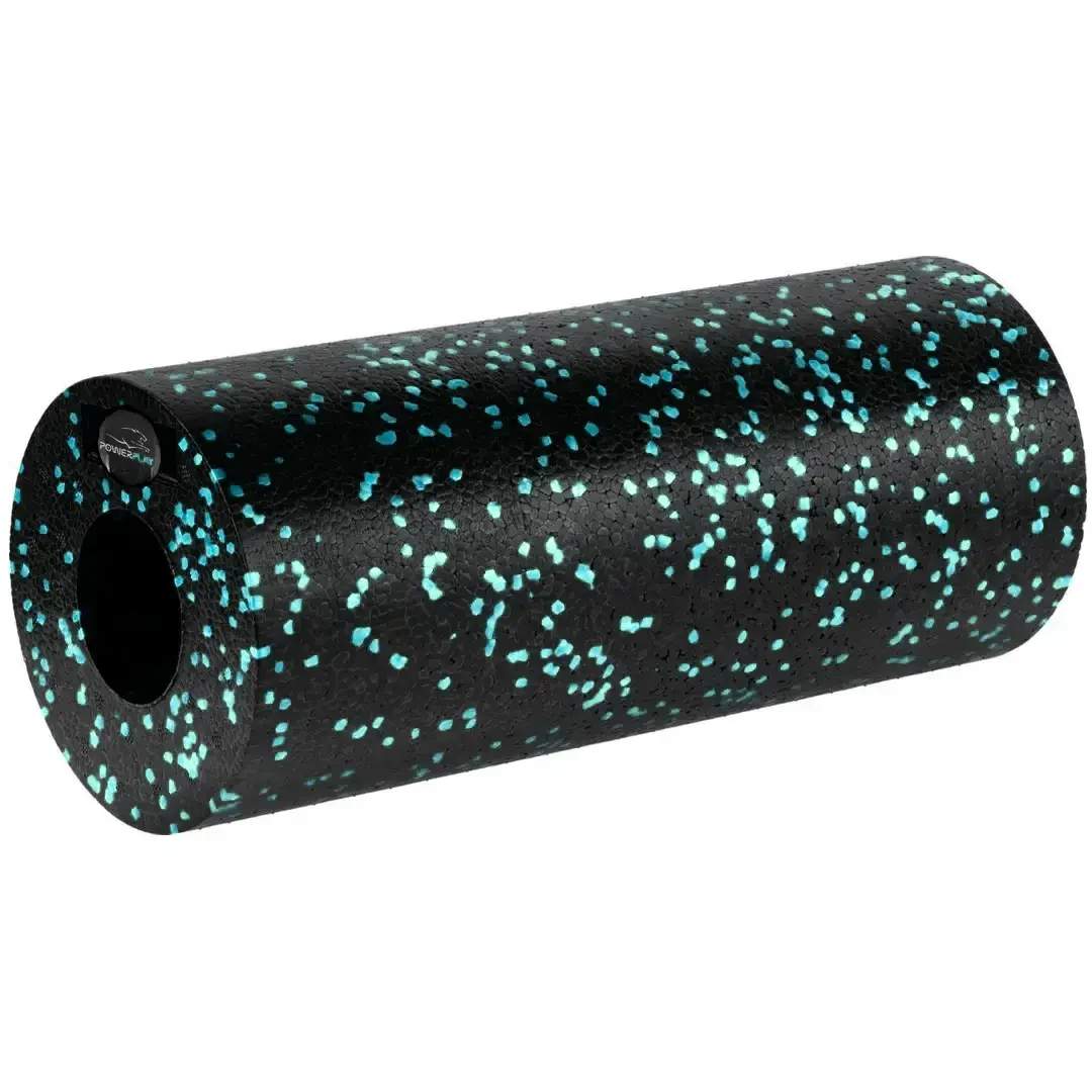 Масажний набір 4в1 PowerPlay PP_4015 EPP Foam Roller Set 33х14 см Чорно-бірюзовий