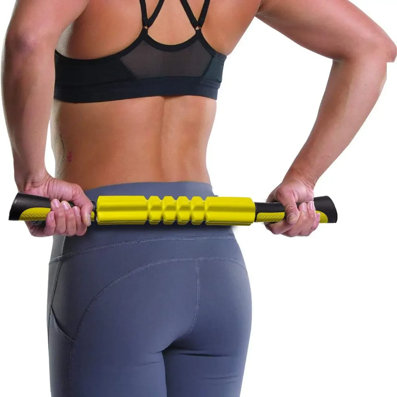 Масажний набір 4в1 PowerPlay PP_4015 EPP Foam Roller Set 33х14 см Чорно-бірюзовий
