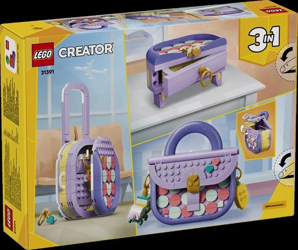 Конструктор LEGO Creator 3 в 1 Стильна мистецька сумка 272 деталі Пластик Різнобарвний