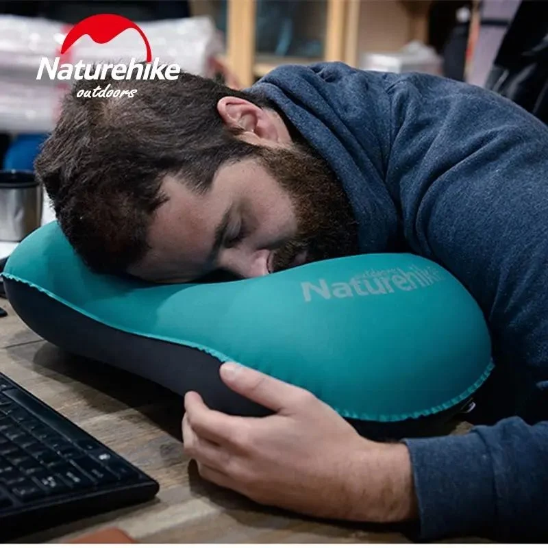 Надувна подушка Naturehike Ultralight TPU 42x29x11 см 80% поліестер помаранчева