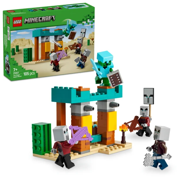 Конструктор LEGO Minecraft Пустельний патруль розбійника 105 деталей Пластик 21267