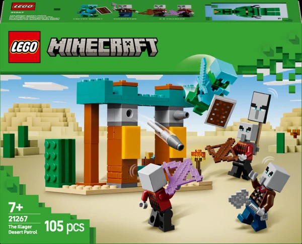 Конструктор LEGO Minecraft Пустельний патруль розбійника 105 деталей Пластик 21267