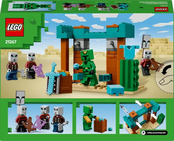 Конструктор LEGO Minecraft Пустельний патруль розбійника 105 деталей Пластик 21267