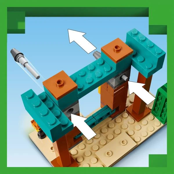 Конструктор LEGO Minecraft Пустельний патруль розбійника 105 деталей Пластик 21267
