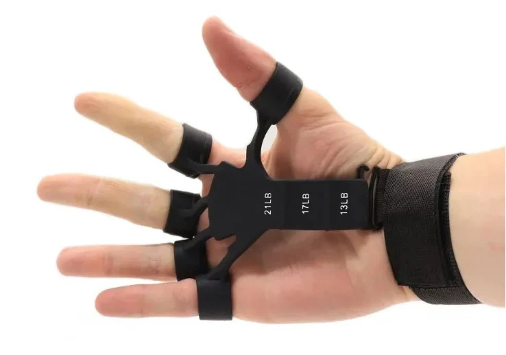 Еспандер для пальців рук регульований EasyFit Spiderweb 10х11,5 см силікон різнобарвний
