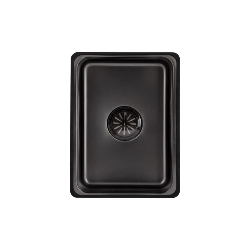 Мийка кухонна інтегрована Lidz Handmade H7545B 3,0/1,0 мм Нержавіюча сталь Чорна