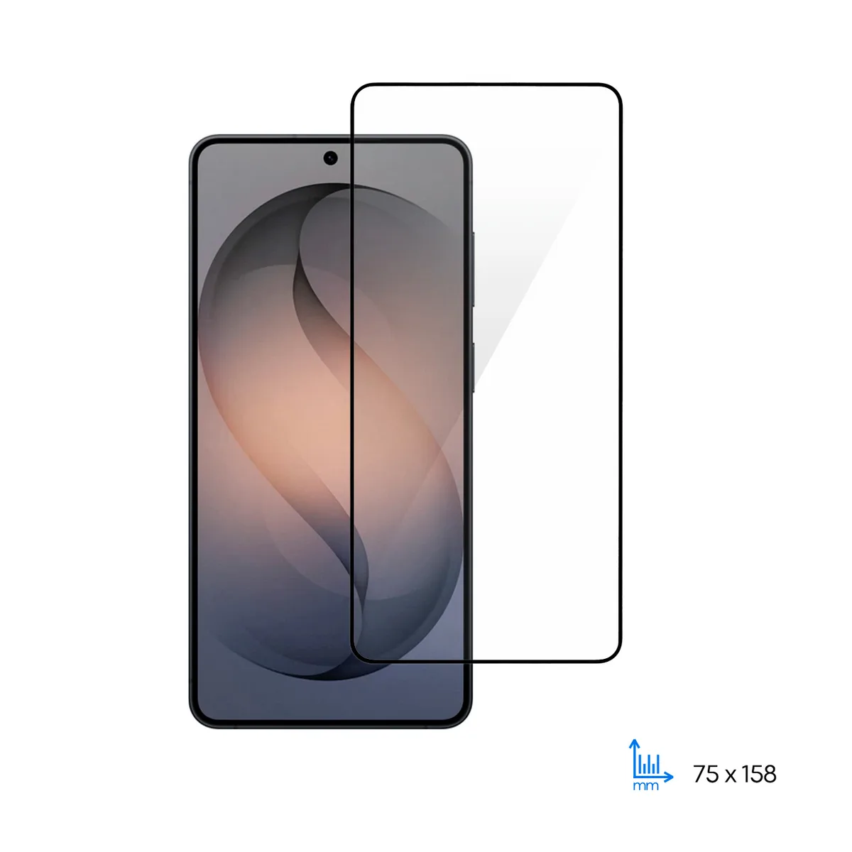 Захисне скло 2E загартоване 0,25 мм чорна рамка 2,5D для Samsung Galaxy S26+ 5G