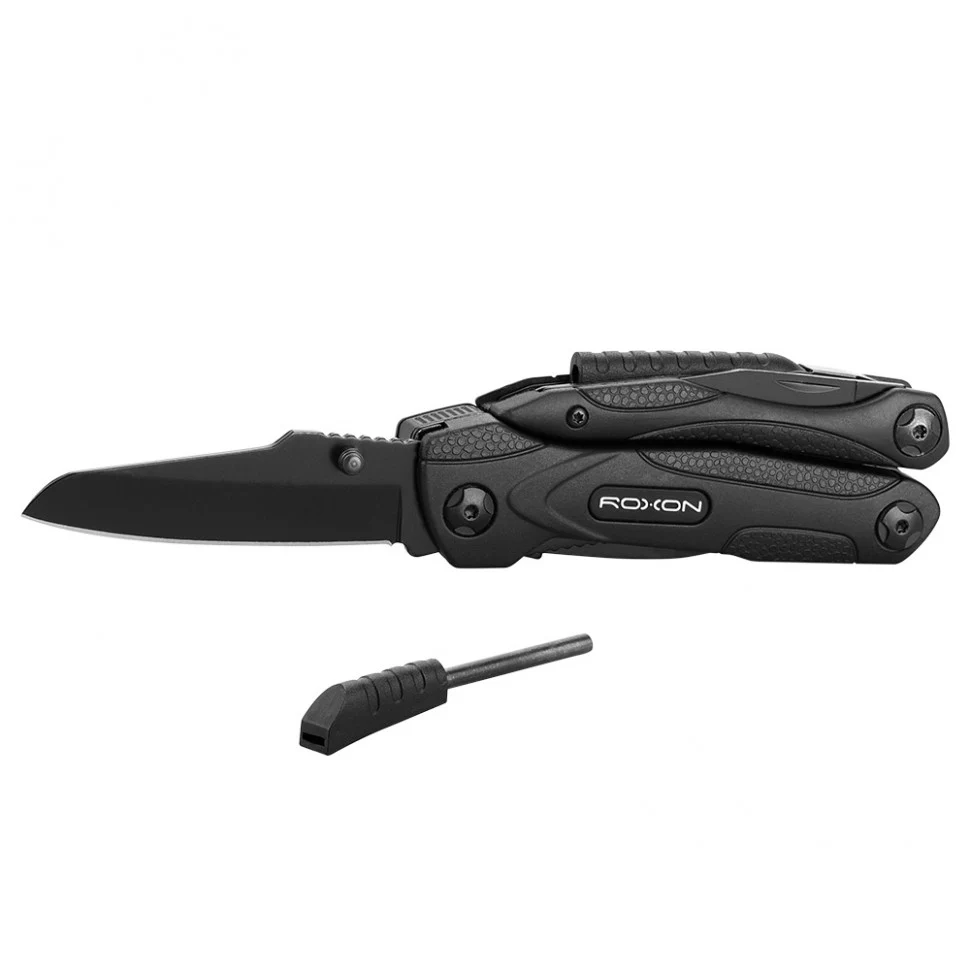 Мультитул Roxon SPARK CM1349 14 функцій нержавіюча сталь 10,7х4,5х2,3 см чорний
