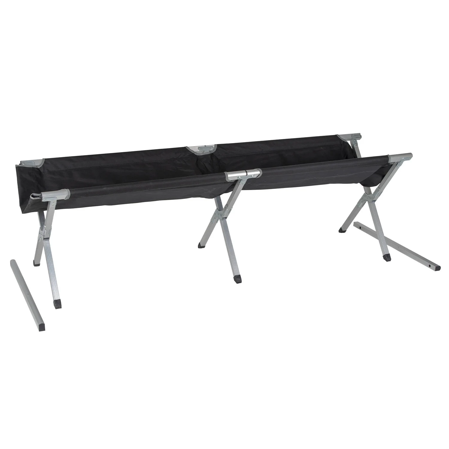 Розкладне ліжко Bo-Camp Single XL 210х70 см алюміній чорне