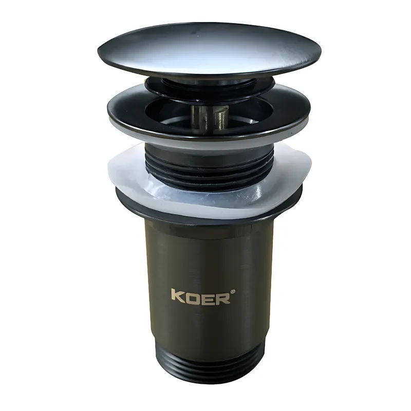Донний клапан автоматичний CLICK-CLACK 1 1/4" графіт метал KR6484