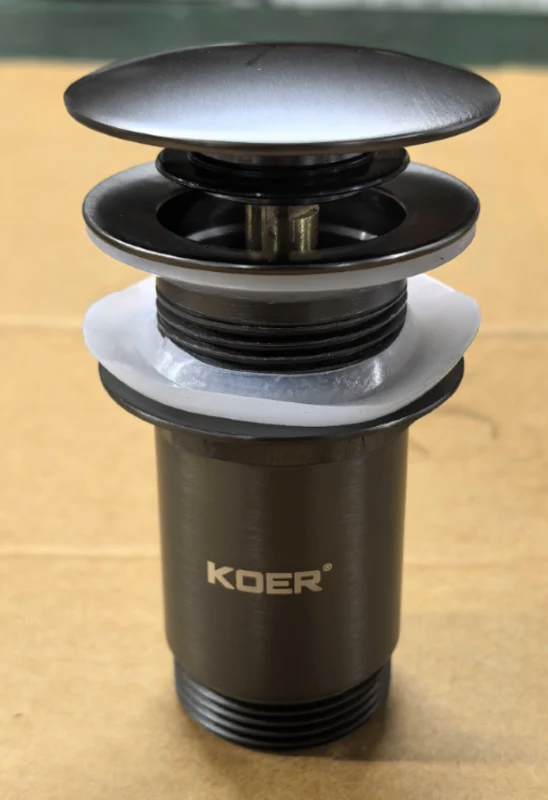 Донний клапан автоматичний CLICK-CLACK 1 1/4" графіт метал KR6484